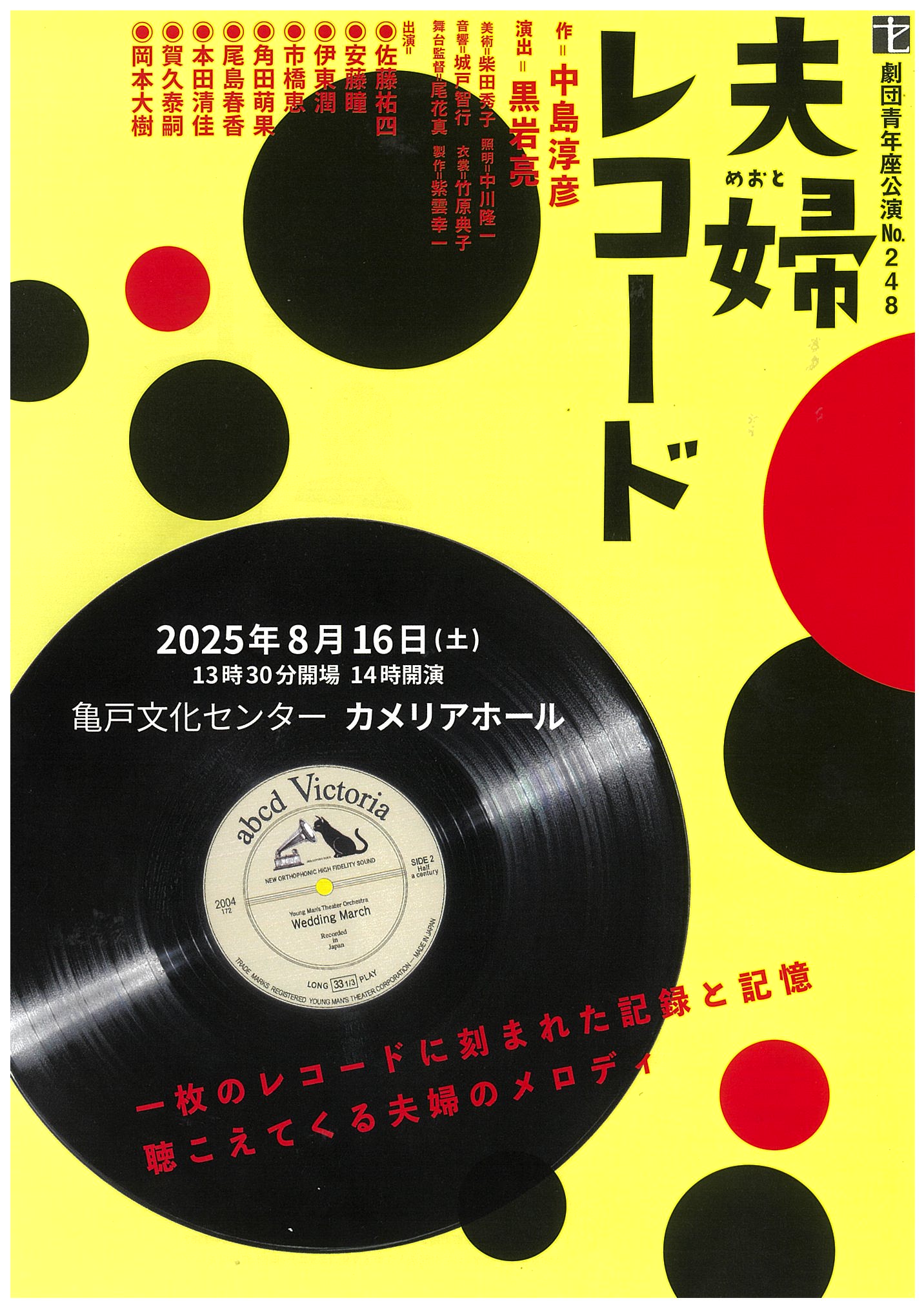劇団青年座 第248回公演夫婦レコード
