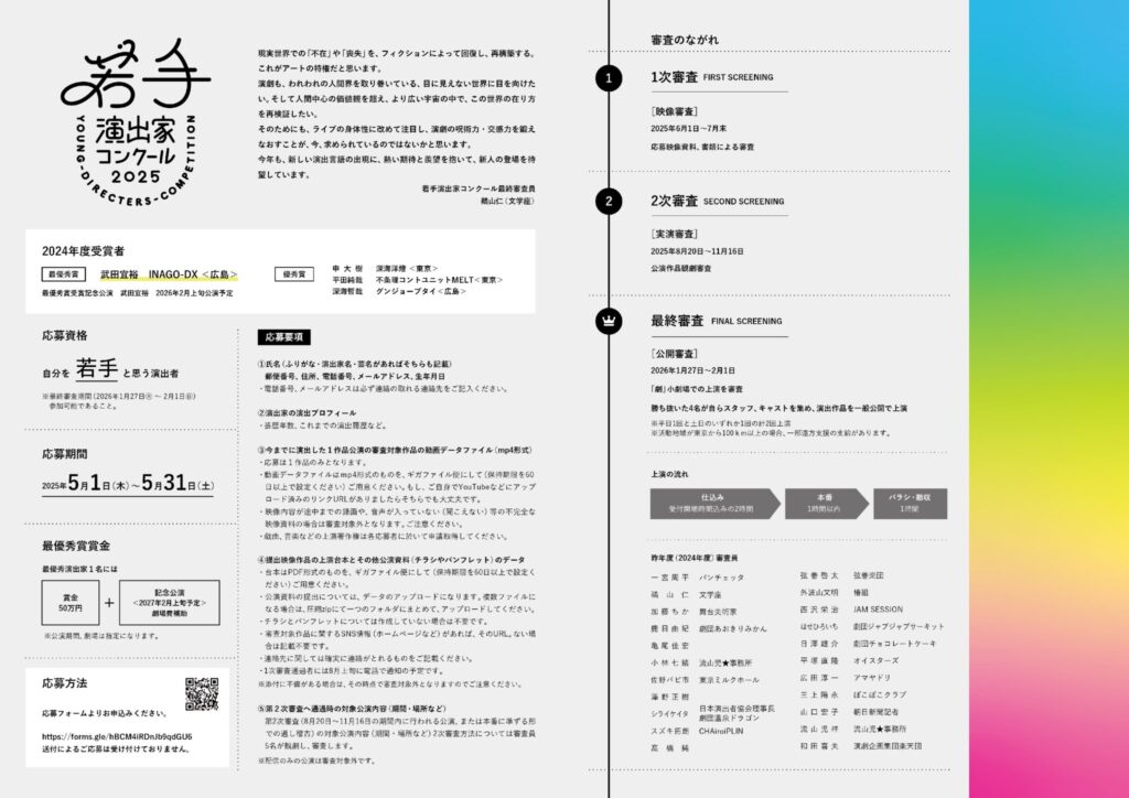 若手演出家コンクール2025